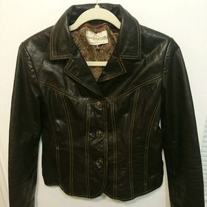 Wilson brown leather jacket